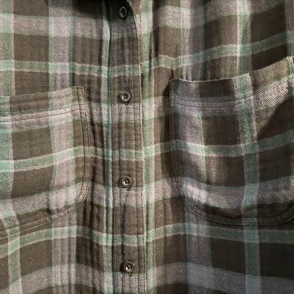 Madewell - Men's Plaid Shirt - Black and Green - Picture 4 of 5
